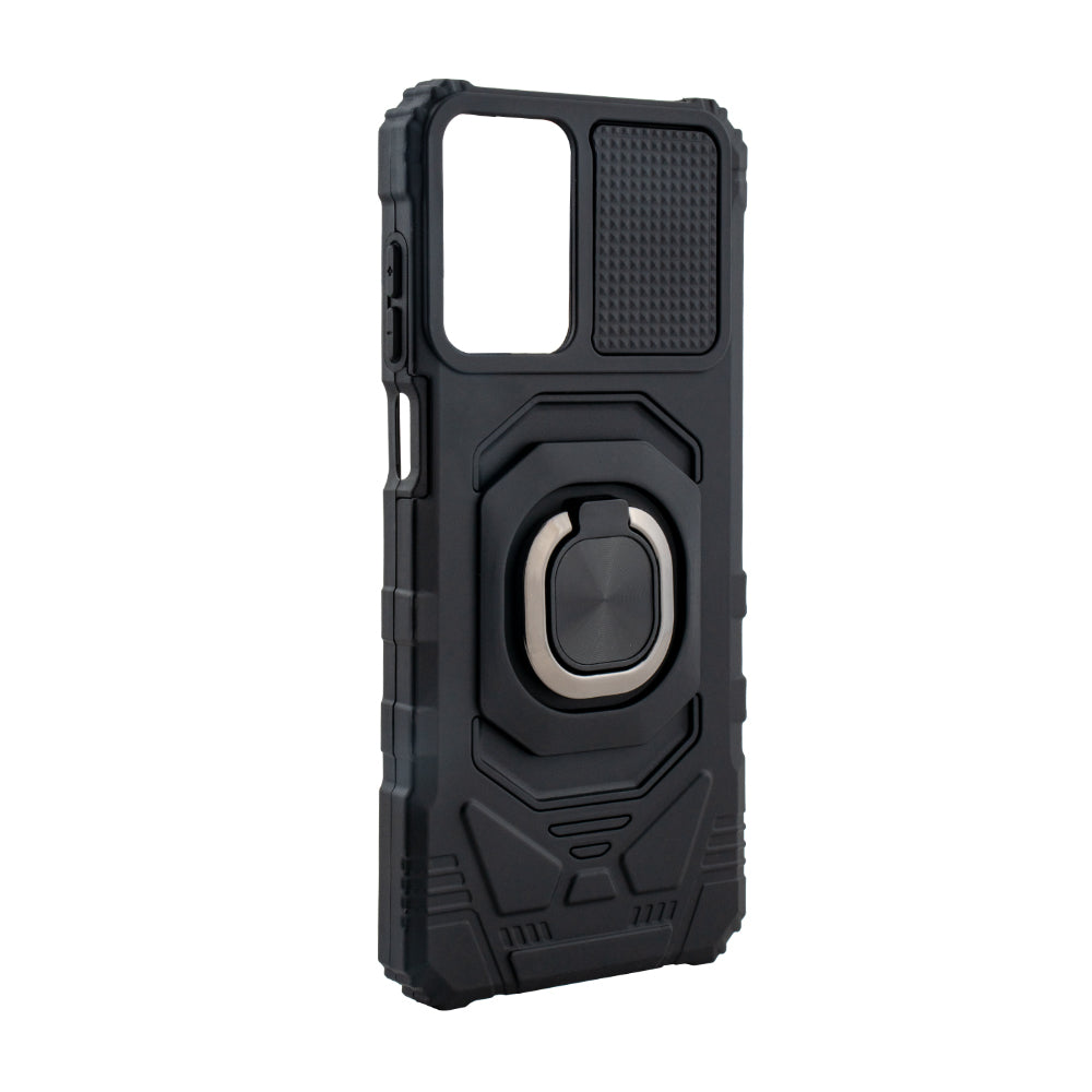 Kickstand Ring Holder TPU Shockproof Case for Motorola Moto G 5G (2024) in BLACK , SKU: PC65-MOTG-5G2024BK